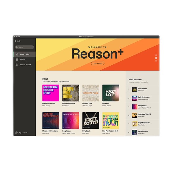 Reason Plus DAW Software 1-Year Subscription (eLicense Download Only)