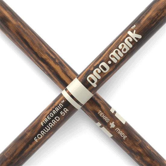 ProMark Classic Forward 5A FireGrain Hickory Drumstick Oval Wood Tip