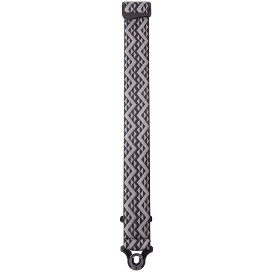 D'Addario Auto Lock Padded Guitar Strap (Black Geometric Pattern)