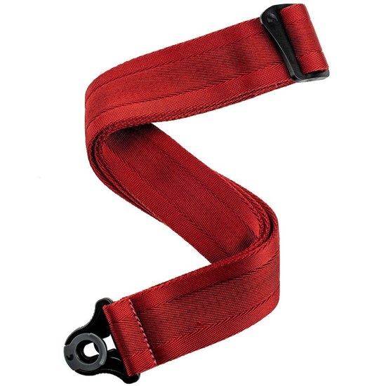 D'Addario Auto Lock Nylon Guitar Strap (Blood Red)