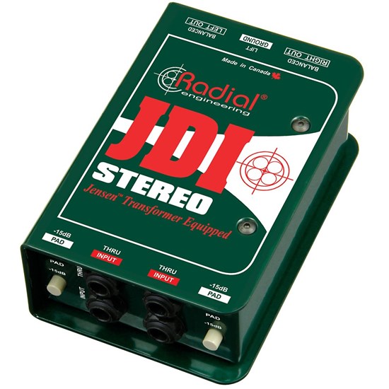 Radial JDI Stereo Passive Direct Box w/ Jensen JT-DB-EPC Transformers