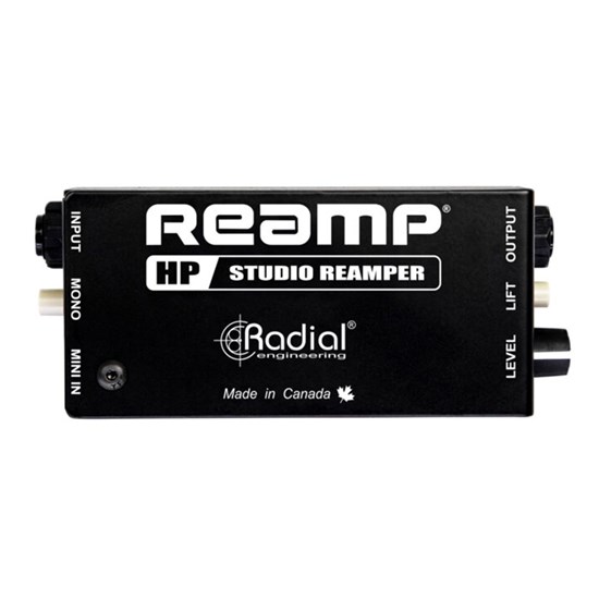 Radial HP Compact Studio Reamper for Computer & Interface