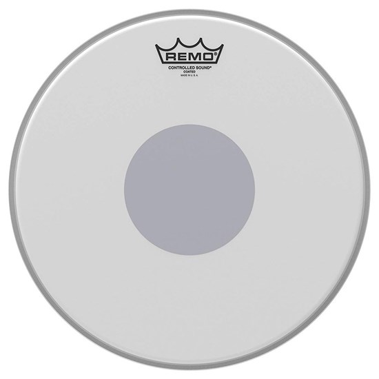 Remo CS-0113-10 Controlled Sound Coated Black Dot Drumhead Bottom Black Dot, 13