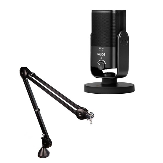 Rode NT-USB Mini Pack w/ NT-USB Mini Compact USB Mic & PSA1 Professional Boom Arm