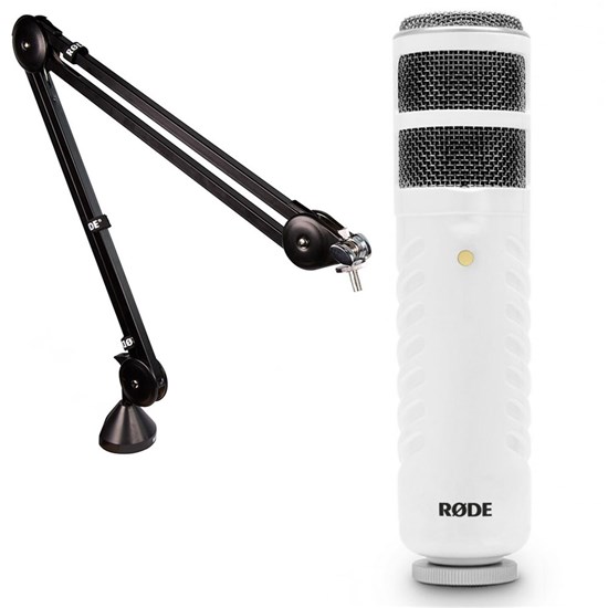 Rode Podcaster MKII Pack w/ USB Broadcast Microphone & PSA1 Pro Studio Boom Arm