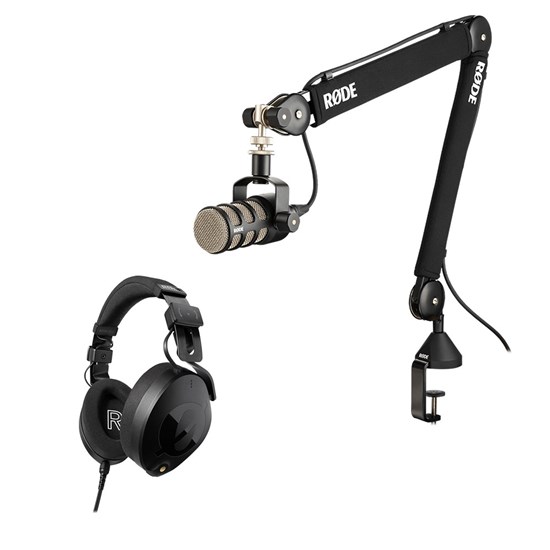 Rode RodeCaster Pro II Pack 2 w/ 2x PodMic, PSA1+, NTH100, Cover & XLR Cables (3m)