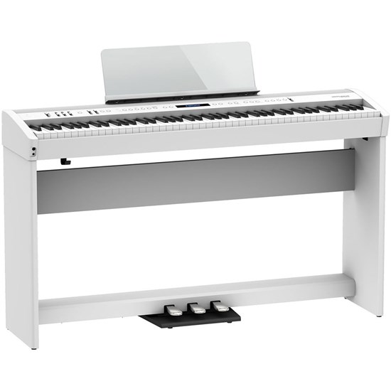 Roland FP60X Digital Piano w/ Stand & Pedals (White)