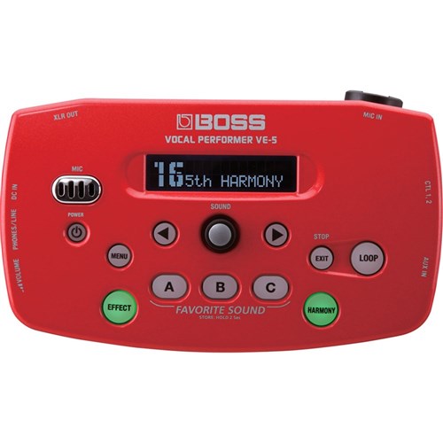 Boss VE-5 Vocal Performer (Red)