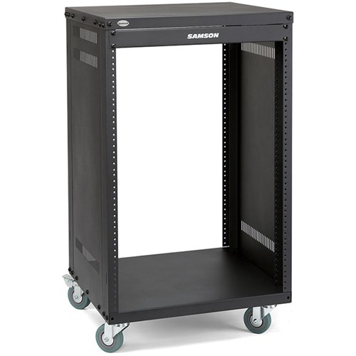 Samson SRK16 16-Unit Universal Rack Stand w/ Locking Casters