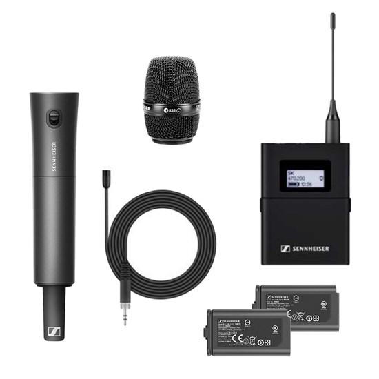 Sennheiser Evolution Wireless EW-DX MKE2/835-S Combo Set (R1-9 Frequency Range)