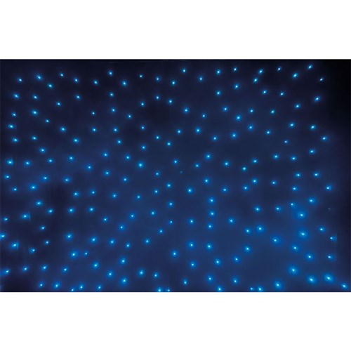 Showtec Stardrape Curtain w/ RGB LED's (4m x 6m inc. Controller & Bag)