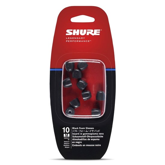 Shure EABKF1-10M Medium Foam sleeves for SE Series (5 Pair)