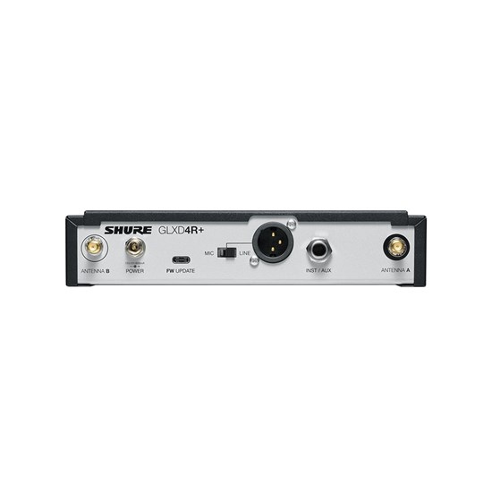 Shure GLXD4R+ Digital Wireless Dual Band Half-Rack Receiver