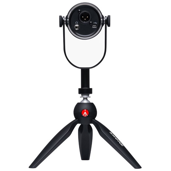 Shure Motiv MV7 Podcast Kit w/ MV7 USB/XLR Microphone & Manfrotto PIXI Mini Tripod