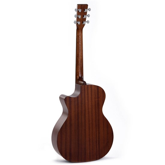 Sigma GMC-STE Grand OM Acoustic Guitar w/ Solid Spruce Top Cutaway & Pickup