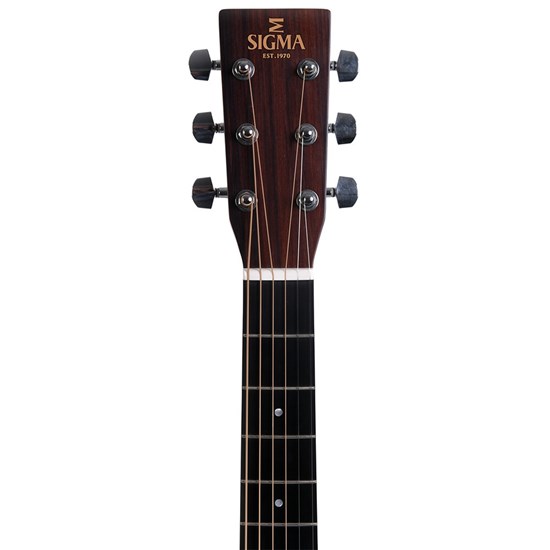 Sigma GMC-STE Grand OM Acoustic Guitar w/ Solid Spruce Top Cutaway & Pickup