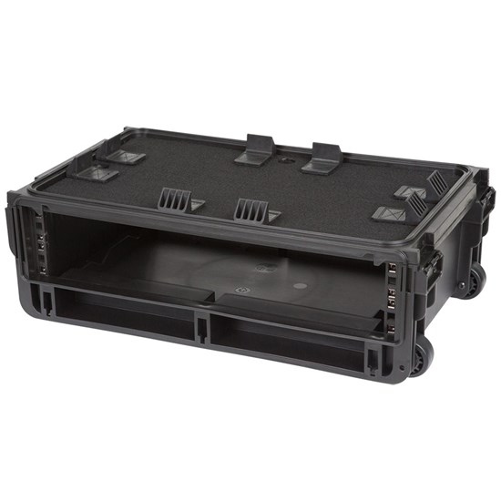 SKB 1SKB-iSF2U Injection Molded 2U Studio Flyer Rolling Rack Case