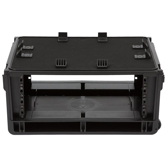 SKB 1SKB-iSF4U Injection Molded 4U Studio Flyer Rolling Rack Case