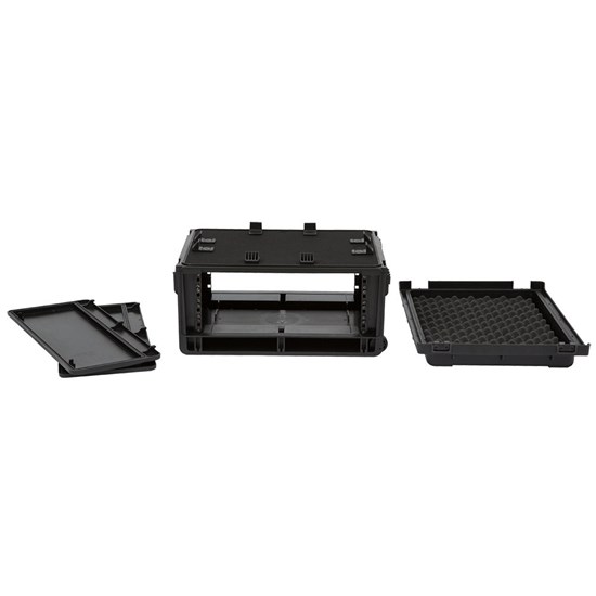 SKB 1SKB-iSF4U Injection Molded 4U Studio Flyer Rolling Rack Case