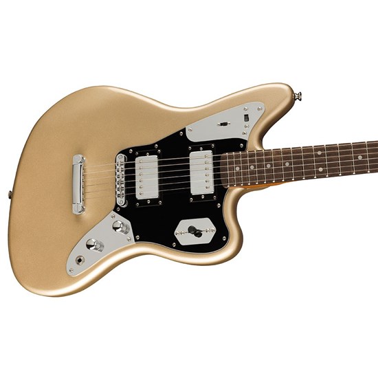 Squier Contemporary Jaguar HH ST Laurel Fingerboard Black Pickguard (Shoreline Gold)