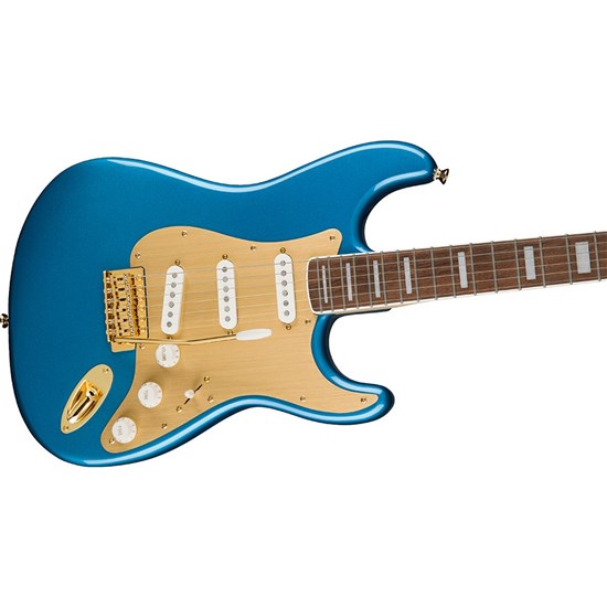 Squier 40th Anniversary Stratocaster Gold Edition Laurel FB (Lake Placid Blue)