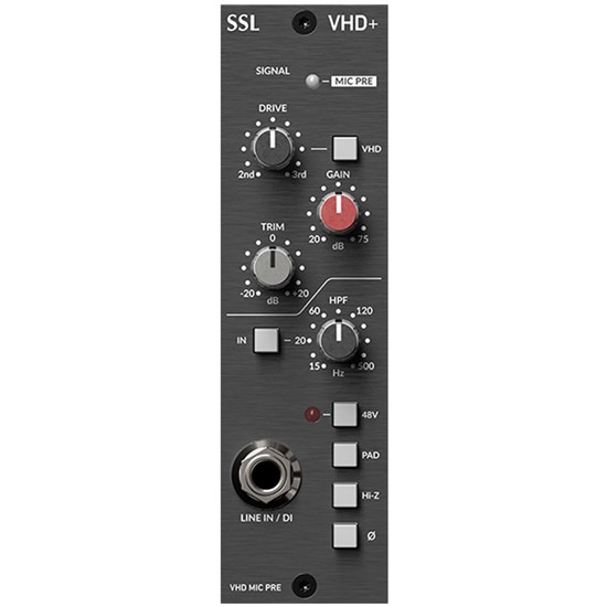 Solid State Logic SSL 500 Series VHD+ Variable Harmonic Drive Preamp Module