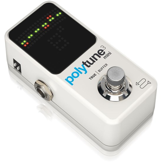 TC Electronic Polytune 3 Mini Tiny Polyphonic Tuner (White)