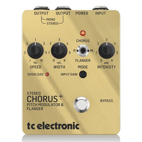 TC Electronic Special Edition SCF Gold Stereo Chorus Flanger Pedal (Gold)