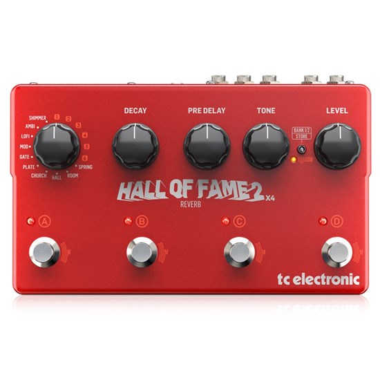 TC Electronic Hall of Fame 2 X4 Acclaimed Reverb Pedal