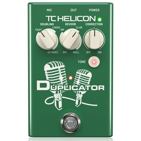 TC Helicon Duplicator Vocal Effects Stompbox w/ Doubling, Reverb & Pitch Correction