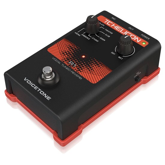 TC Helicon VoiceTone R1 Studio-Quality Live Vocal Reverb Pedal