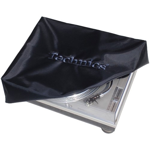 Technics Black Deck Cover w/ Black Embroidery (Single)