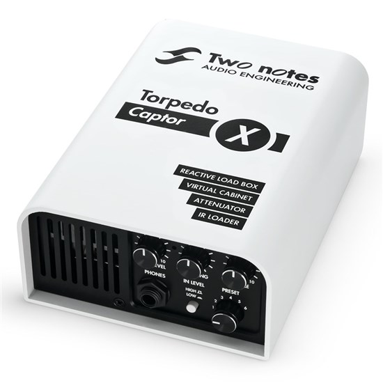 Two Notes Torpedo Captor X Reactive Load Box, Virtual Cab Attenuator & IR Loader (8 ohm)