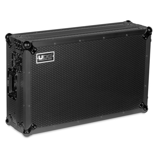 UDG Ultimate Flight Case for Pioneer DDJREV7 Black Plus w/ Laptop Shelf & Wheels