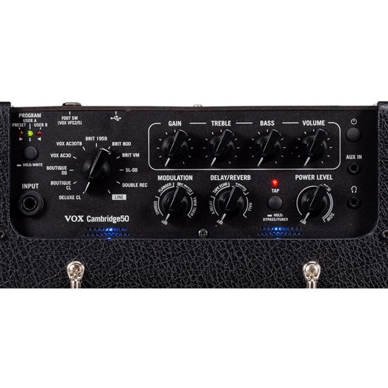Vox Cambridge 50 Digital Modeling Combo Amp w/ NuTube Preamp & 1x12