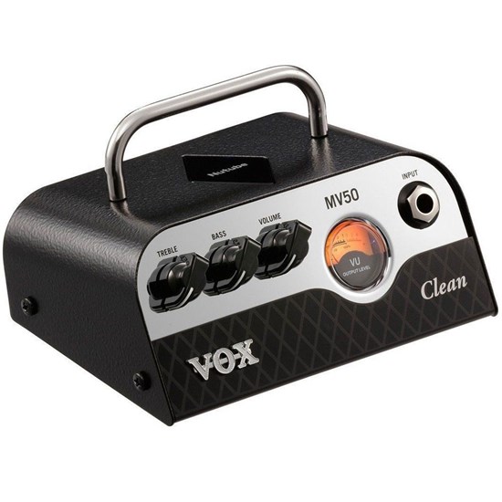 Vox MV50 Clean Nutube Class D Mini Guitar Ampr Head 50w-4 Ohms, 25w-8 Ohms, 12.5w-16 Ohm