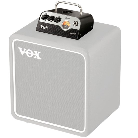 Vox MV50 Clean Nutube Class D Mini Guitar Ampr Head 50w-4 Ohms, 25w-8 Ohms, 12.5w-16 Ohm