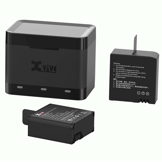 Xvive U5C 3-Piece Battery & Battery Charging Kit for U5 Wireless System