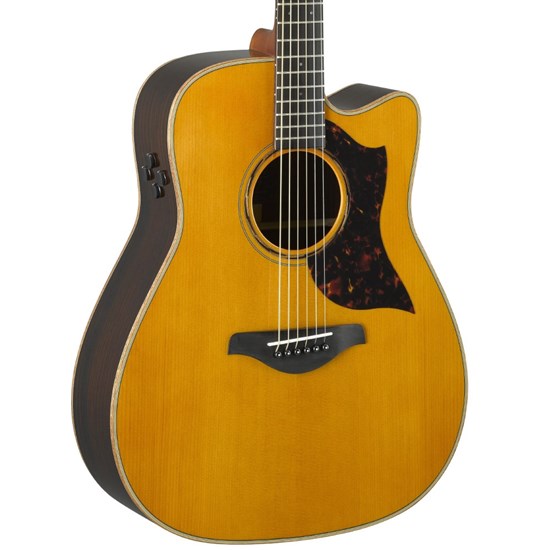 Yamaha A3R ARE Acoustic Guitar w/ Cutaway & Pickup (Vintage Natural)