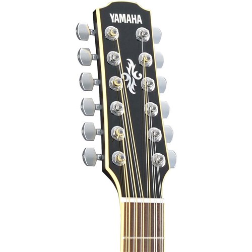 Yamaha APX700II Thin-Line 12-String Acoustic - Solid Top Cutaway & Pickup (Black)