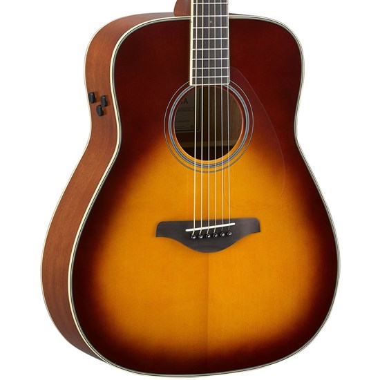 Yamaha FGTA TransAcoustic Guitar w/ Solid Top, Reverb & Chorus (Brown Sunburst)