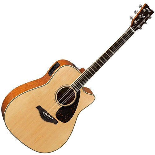 Yamaha FGX820C Electric-Acoustic Dreadnought w/Cutaway (Natural)