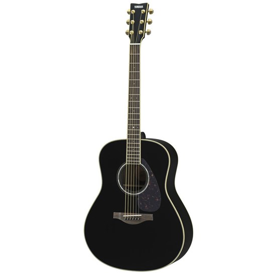 Yamaha LL6 ARE Jumbo Acoustic Guitar w/ Solid Spruce Top & Pickup (Black) inc Hard Bag