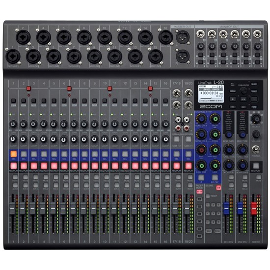 Zoom LiveTrak L-20 Digital Mixer & Recording Console