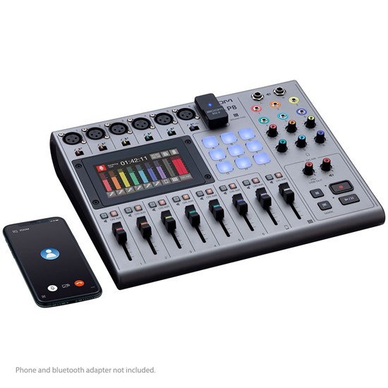 Zoom P8 Podtrak Podcast Recorder w/ 6 Mic Inputs & 6 Headphone Outputs