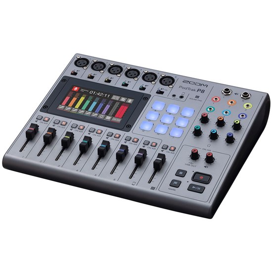 Zoom P8 Podtrak Podcast Recorder w/ 6 Mic Inputs & 6 Headphone Outputs